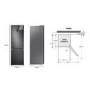 FRICOM. SAMSUNG RB34T675DB1 185x60  NF GRAFITO