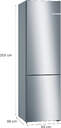 FRICOM. BOSCH KGN39VIEB 203x60 NF INOX
