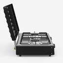 HORNILLO U.BLUE 7012 2F NEGRO BASE INOX C/TAPA