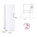 Congelador vertical LG GFT41SWGSZ CONG.VER LG GFT41SWGSZ 186x60 1P NF BLANCO