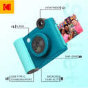 CAMARA KODAK SMILE  AZUL   PAPEL 20HOJAS