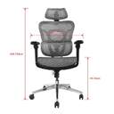 SILLA OFICINA EQUIP ERGONOMICA PREMIUM GRIS