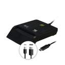 LECTOR DNI ELECTRONICO WOXTER USB-C ADAP. NEGRO