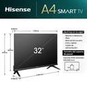 TV HISENSE 32%%%quot; 32A4N HD SMART TV DOLBY DTS HD