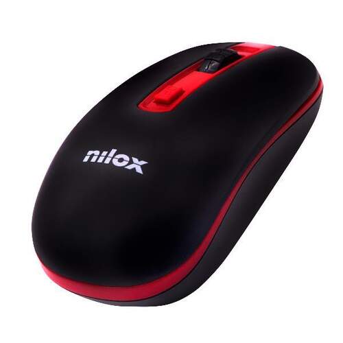 Rat&oacute;n inal&aacute;mbrico Nilox NXMOWI2002 Negro y rojo