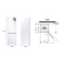 FRICOM. SAMSUNG RB34T600DWW 185x60  NF BLANCO