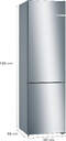 FRICOM. BOSCH KGN36VIDB 186x60 NF INOX