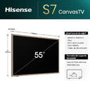 TV HISENSE 55%%%quot; 55S7NQ CANVAS UHD QLED SMARTTV 144H