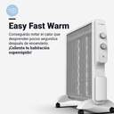 RADIADOR MICA U.BLUE UCRM9000 1500W BCO. RUEDAS