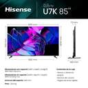 TV HISENSE 85%%%quot; 85U7KQ UHD MINILED ULED QLED 144HZ